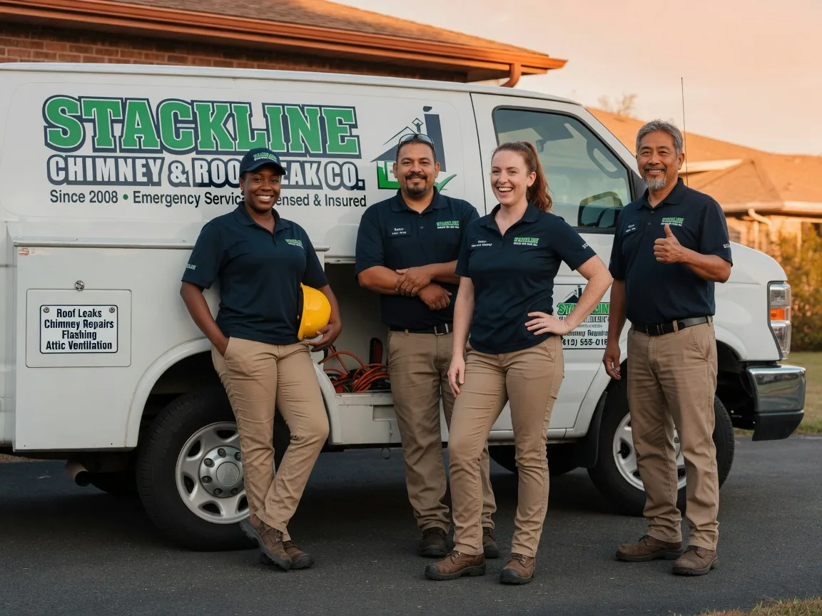Chimney flashing repair company in Ennis, TX